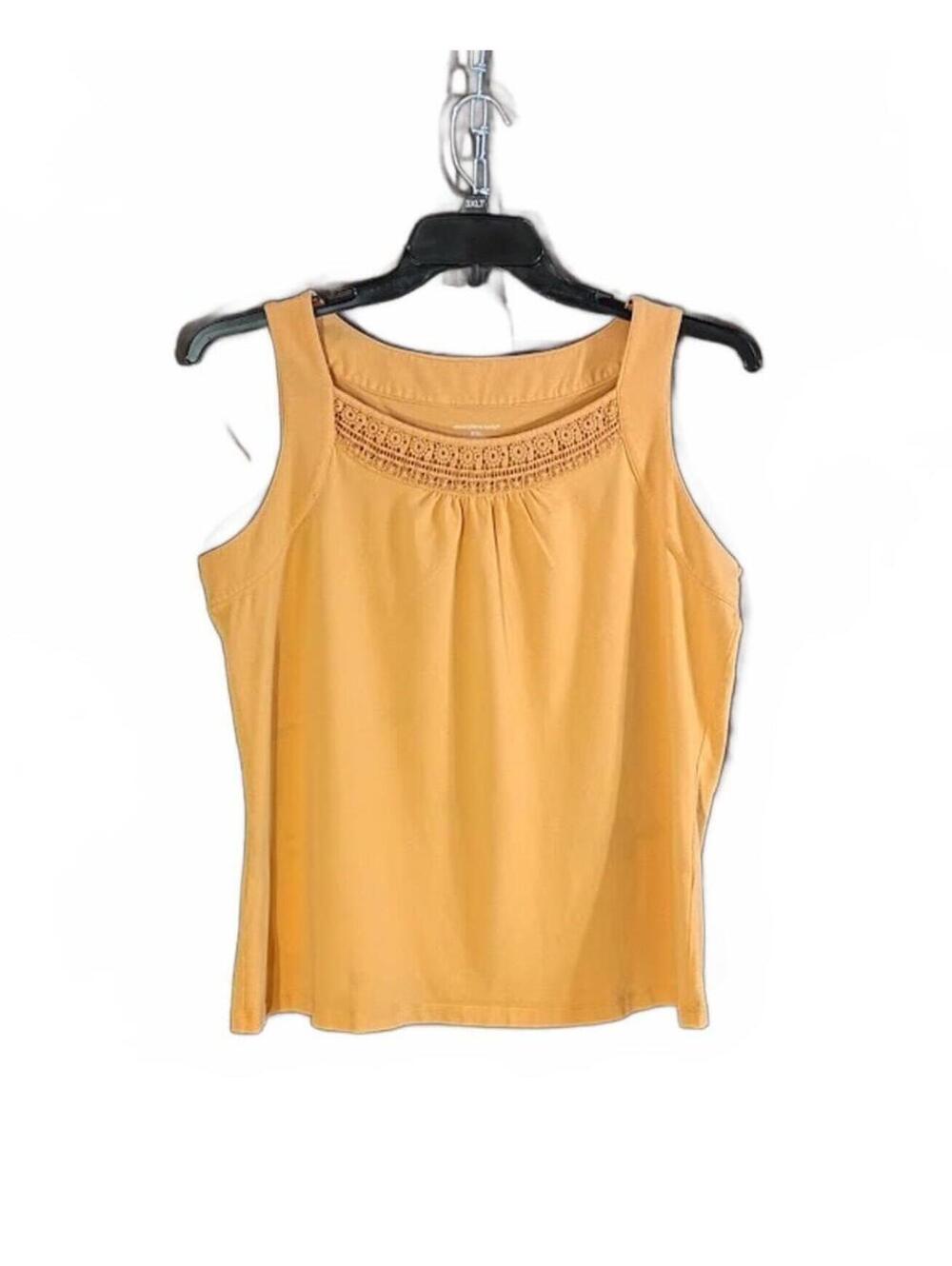 Christopher & Banks Orange Sleeveless Top Size P/XL